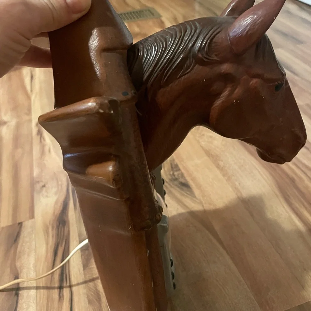 VTG 1975 Cermanic Horse Head Clock